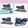 Blue Alloy Simulation Motorcycle Model Toy For Collection Display And