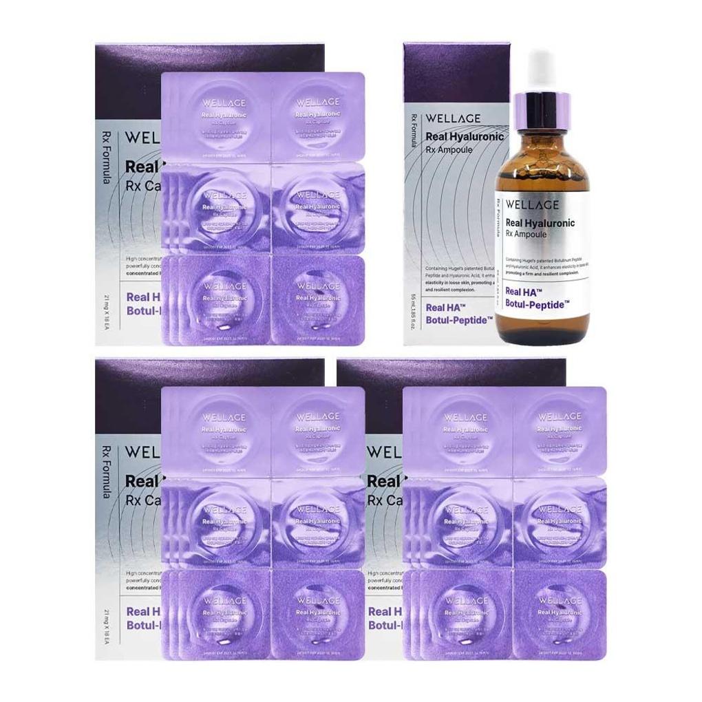 

Wellage Hyaluronic RX Freeze-Dried Capsules Season 4 54 doses + 55ml Ampoule Wellage Season 4 Capsules 54 times + Ampoule 55ml
