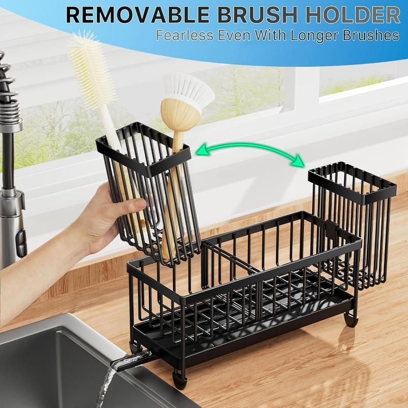 1PC new kitchen rack sponge drain rack sink rack countertop drain multifunctional rag rack storage rack