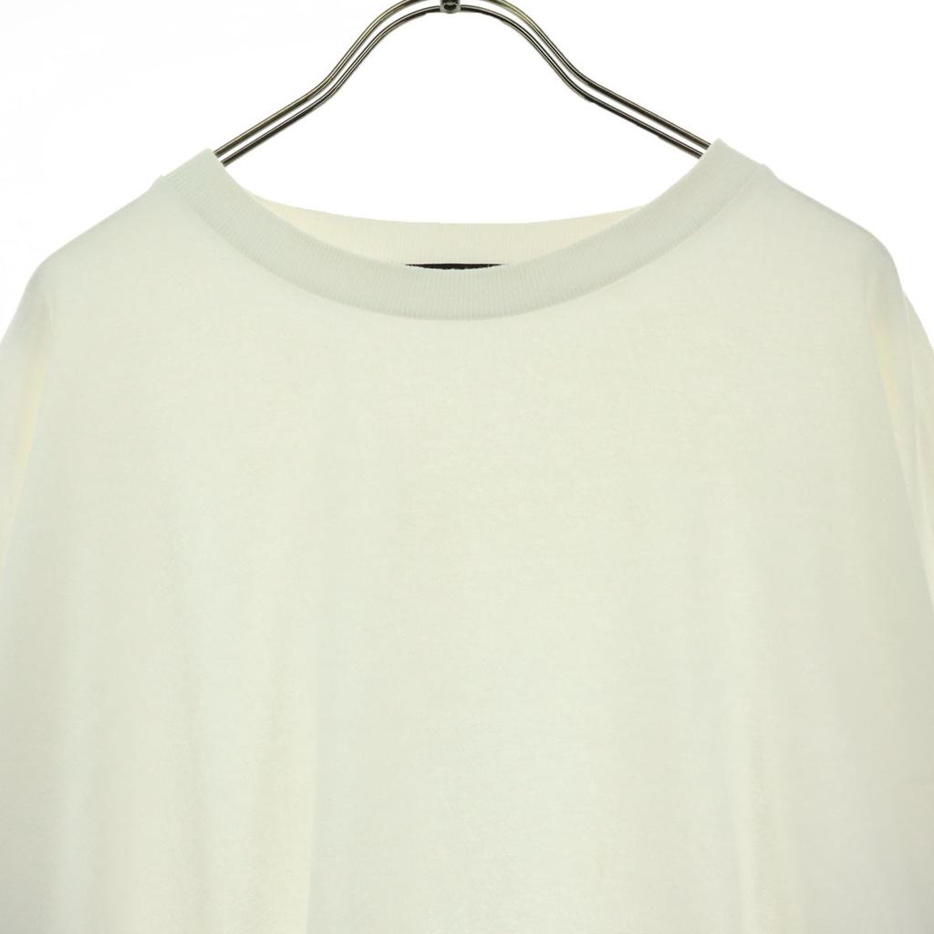 niko and... Short sleeve Round neck Cut M white Fabric switching Men's Used