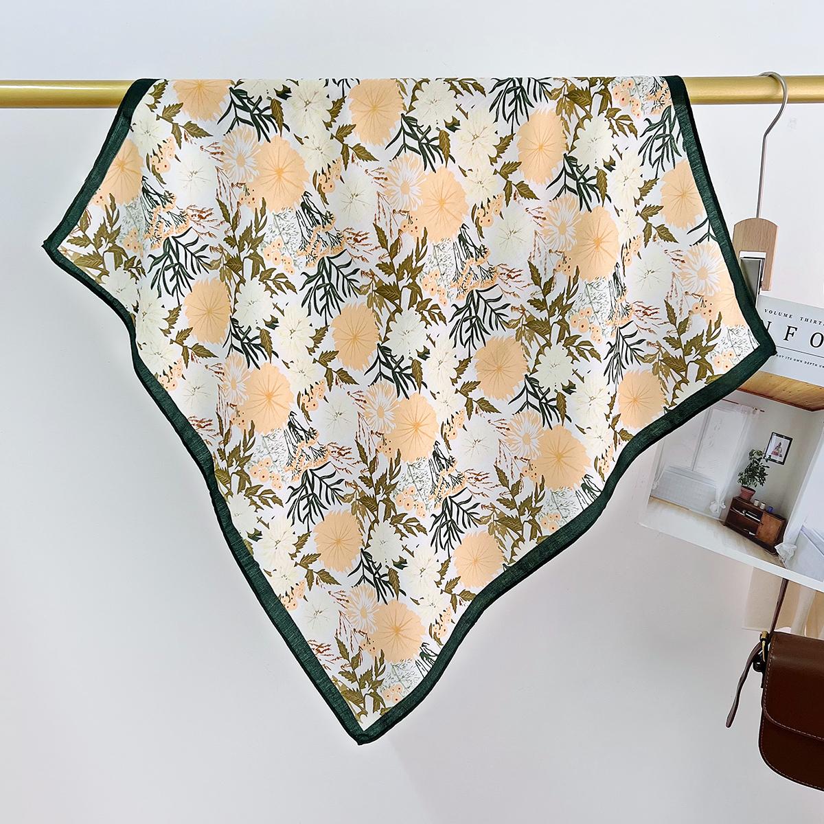 

Ретро Литература И Искусство Нишевый Японский Хлопок И Лен Квадратный Шарф Весна Профессиональная Рубашка Элегантный Темперамент Декоративный Шарф 68cm