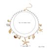 Women's New Bohemian Summer Beach Shell Necklace Bracelet Imitation Pearl Starfish Conch Anklet