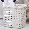 Multifunctional PP Laundry Basket Hollow Design Portable Hamper with Handles and Socks Bin for Home Laundry Storage