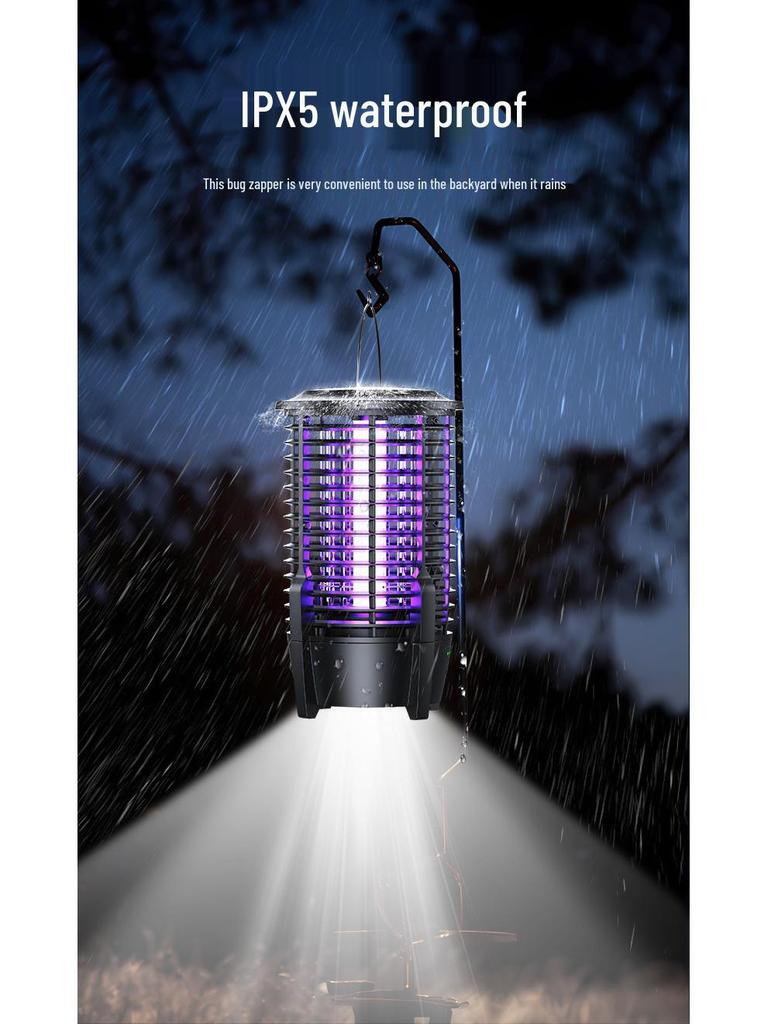 2024 Starship Electric Mosquito Killer Lamp: Outdoor Waterproof Fly Catcher & Repellent for Camping & Courtyard.