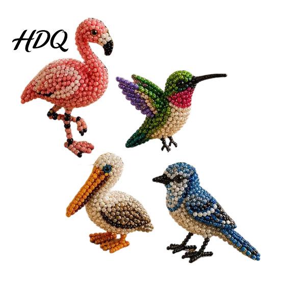 3D Bead Art Project DIY Animal Beaded Kit Handmade Beading Embroidery Craft Making Set for Creative Kids Teens Adults Themed Beadwork Kit