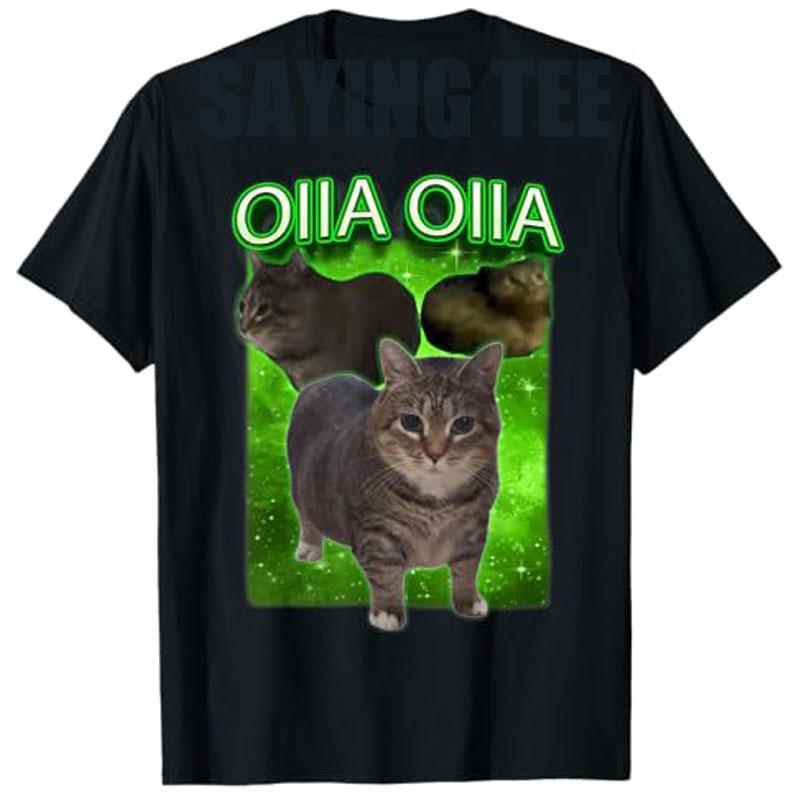 Funny Oiia Oiia Cat Meme Oiiai Oiiiai Cat TShirt Cute Wake Up Graphic Outfit Lover Womens Fashion Tee Top S