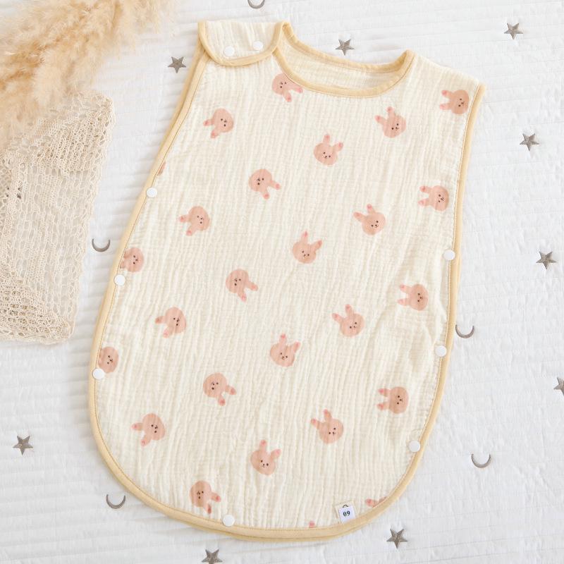 

Четырехслойный детский спальный мешок из марли без рукавов - летний тонкий корейский стиль Infant (40*60)