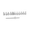 12 Pcs Drain Plug Key Socket Set Axle Oil Sump Spanner Wrench Steel Car Repair Tools for Engine Gear Box