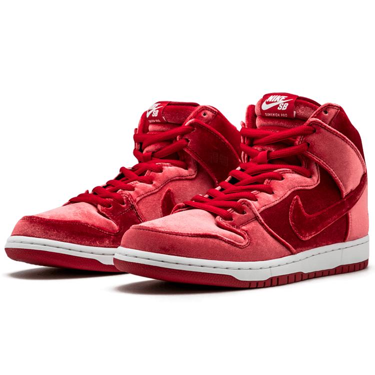 Nike Sb Dunk High Red Velvet 313171-661
