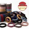 Women's Durable Elastic Hair Tie Scrunchie - Thick, Seamless, Simple Korean Style Rubber Band