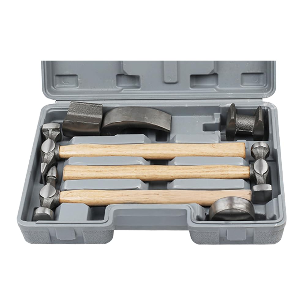 

AZNABLE Листовой металл Листовой металл Листовой металл Металлическая вмятина Поставляется со специальным кейсом Молоток, Инструменты, Набор, Обработка, Обслуживание, Ремонт, Молоток,