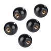 Reliable Bakelite Round Ball Knob 5Pcs Black Threaded Ball Design Suitable for Machinery and Electronic Equipment