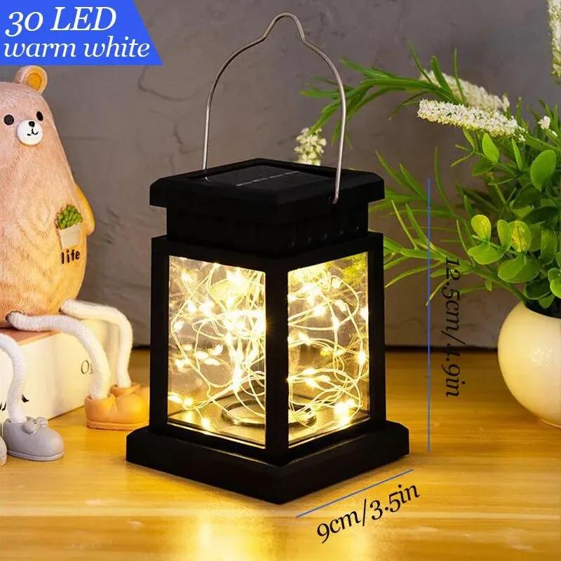Solar LED Lights Lanterns Panel Candle Indoor Hanging Balcony Decoration Lighting for Garden Solar Led Light Outdoor