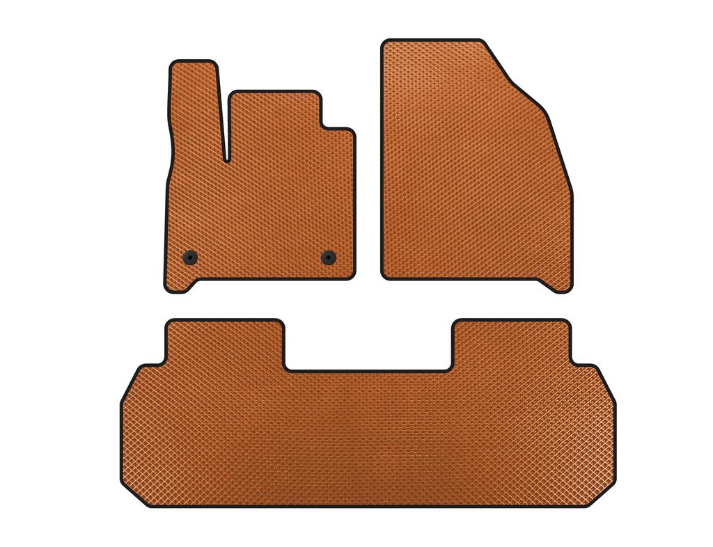 EVA Mats (2 Rows, Orange) for Chevrolet Traverse 2017- Гг