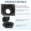 CARMOCAR Fuel Gas Door Vapor Edition Matte Black Replacement For 2008- Dodge Challenger Fuel Filler Door 68250120AA