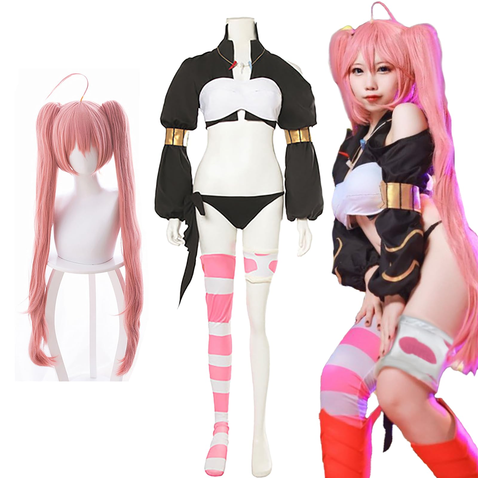 

[Milky Time] Косплей-парик Милим Навы из аниме «О том, как я переродился в слизь», костюм на Хэллоуин