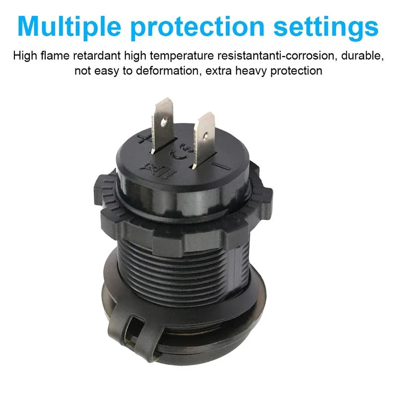 New Car Cigarette Lighter 4.2A Car Charger Dual USB Socket Power Plug 12V 24V LED Voltmeter Moto Auto Splitter Adapter