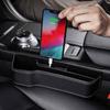 Car Seat Gap Organizer PU Leather Car Storage Organizer Universal High Capacity Non-Slip Car Front Seat Crevice Storage