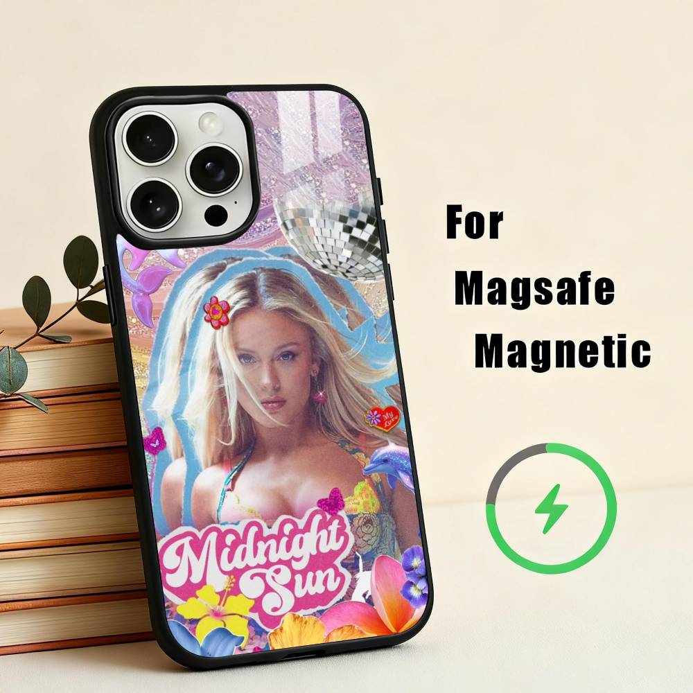 

M-Midnight Sun Z-Zara L-Larsson Чехол для телефона для iPhone 17, 16, 15, 14, 13, 12, 11 Plus, с покрытием для магнитной беспроводной зарядки iPhone13PROMAX