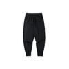 Anta Letter Logo Loose Casual Sweatpants Tapered Sport Pants Couples Style Unisex Bottoms Black 952228510-2