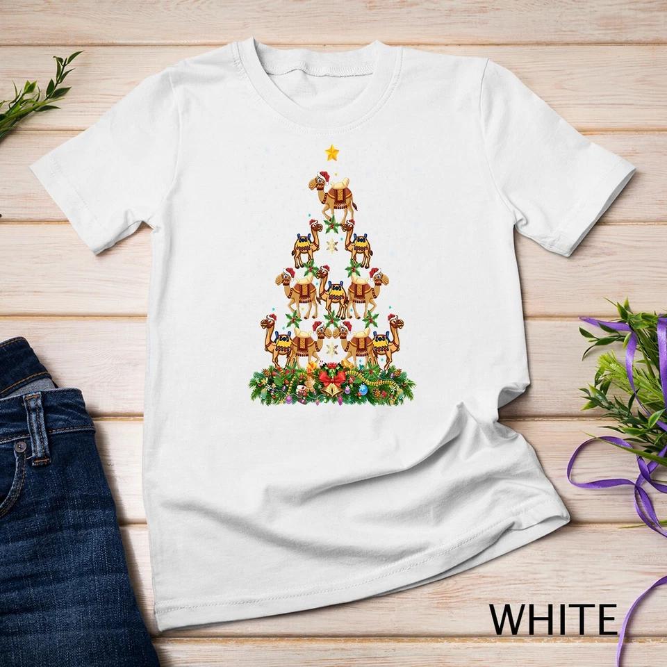 Camel Christmas Tree Gift Funny Christmas Camel Unisex T-shirt 14 L