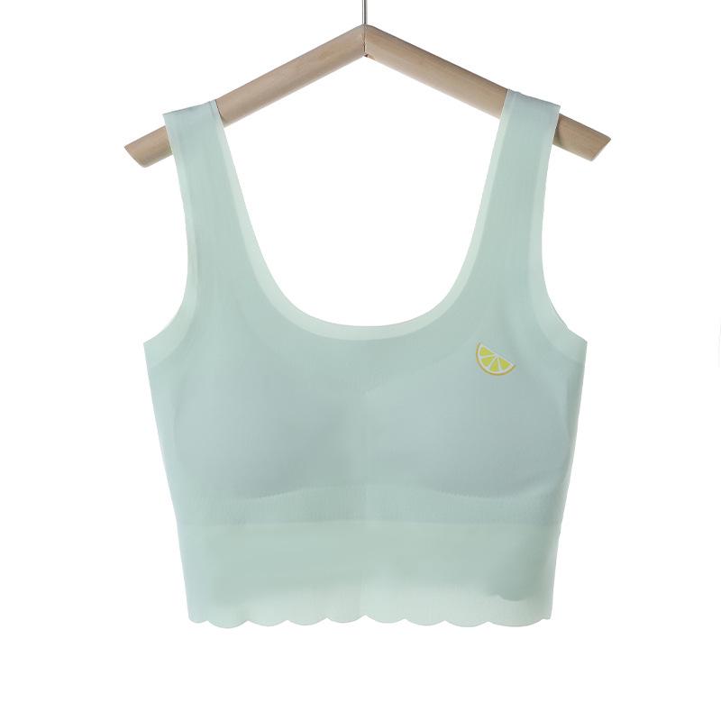 

Бесшовные тренировочные бюстгальтеры Ice Silk для девочек : Идеально подходит для учеников младших и старших классов средней школы. L (80-110 jin)