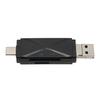 USB C USB2.0 MICRO USB Storage Card Reader with 3 Connectors 104MBps 3 in 1 USB Storage Card Reader for Laptop Cellphone