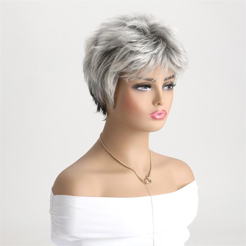 

Синтетические короткие кудрявые парики с челкой темно-серого цвета парик для мамы женский косплей натуральная прическа на каждый день парик для пожилых подарок темно серый