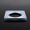 4in Galvanized Steel Rotating Plate Display Base Turntable Square Display Stand Desk Tool