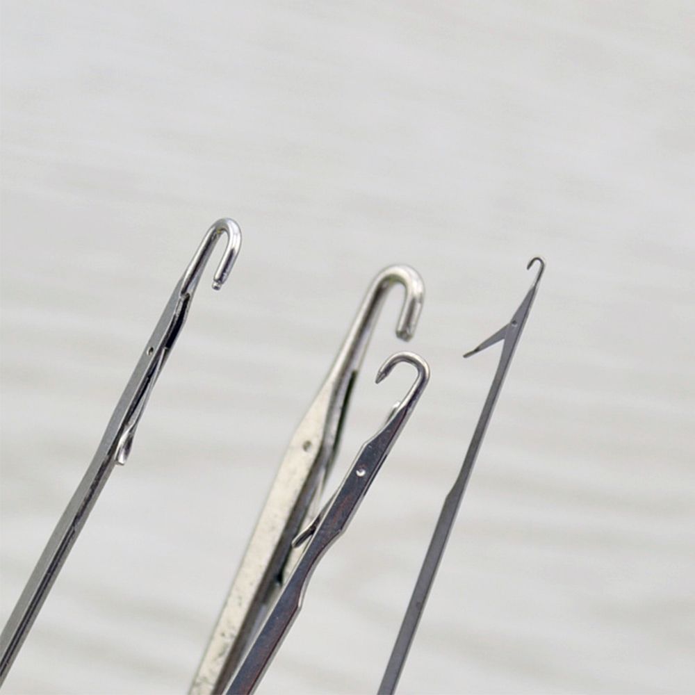 Set 5 Aghi Per Uncinetto Piegati – Strumenti Per Extension Capelli, Tessitura E Artigianato, Portatili E Durevoli