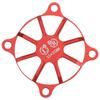 Motor Cooling Fan Cover Aluminum Alloy Heat Dissipation Fan Protective Cover for RC Car Red