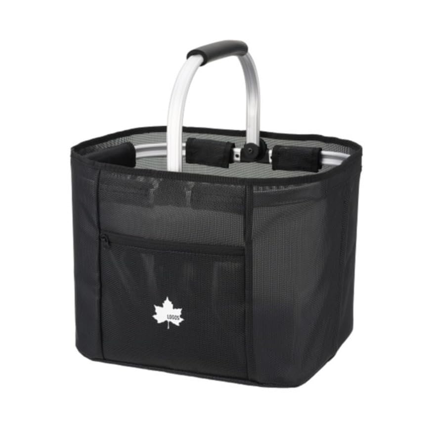 

LOGOS Washable Teslin Mesh Basket L Pool Large Capacity (88319081) - Camping, Bag, Waterproof, чёрный