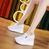 Fashion 10CM Wedge Pumps Moccasins Women Platform High Brand Sandals Genuine Leather Hollow Summer Shoes Hidden Heels Female Shoes 2024