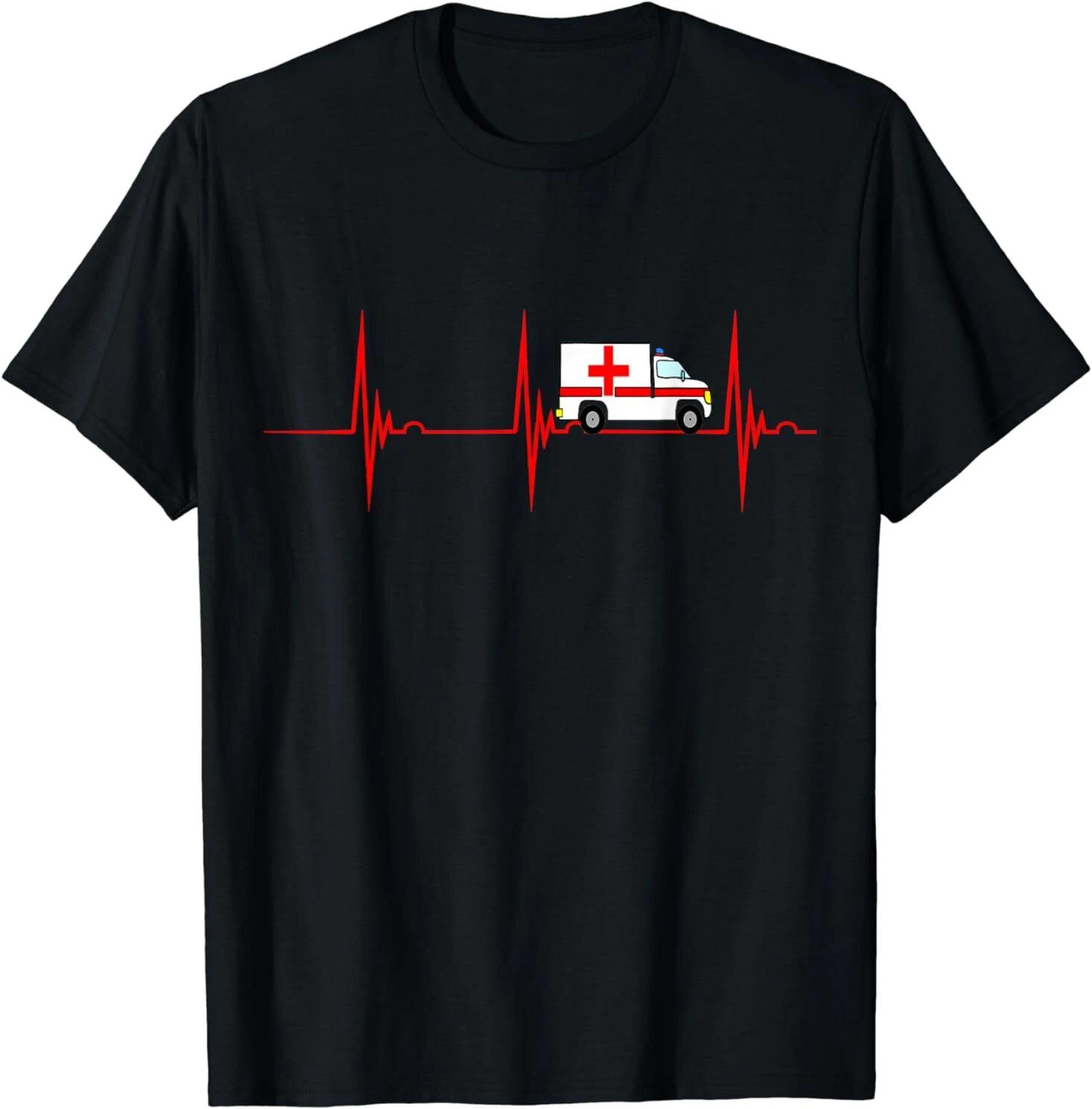Ambulance Emergency Services EKG Medical Gift Idea Tee T-Shirt S-3XL M