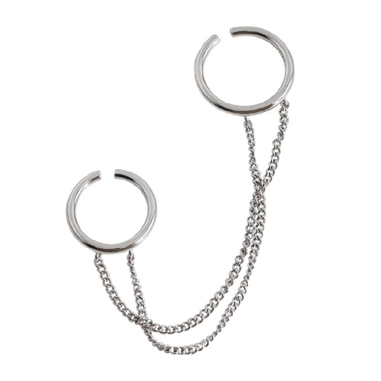 Eye-Catching Double Ring Set with Chain Design Must-Have Rings for Trendsetters 1