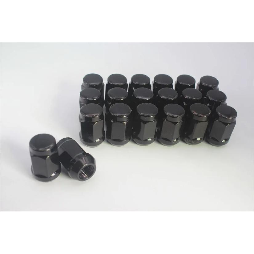 20 SZTUK 12x1.25 Nakrętek Kół Do Kół Żołędziowych | Zamknięty Końcowy Wypukły | 19mm 3/4" Sześciokąt