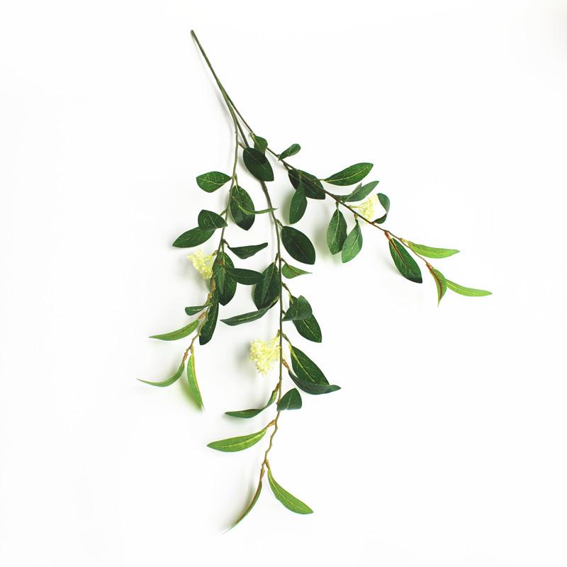 Decorative Artificial Osmanthus Leaf Branch for Wall Arrangements