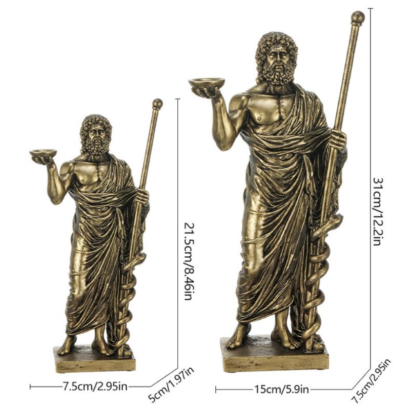 Nordic Mythology Character Zeus Sculpture Ancient Greek God Statue Resin Angel Figurine Modern Home Living Room Table Decoration