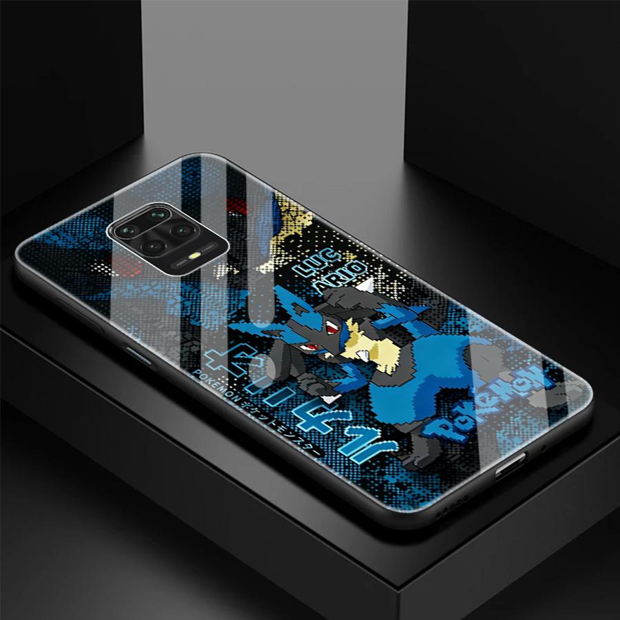 

Luxury Phone Cover Glass Case for Xiaomi Redmi Note 14 Pro A5 10S 10 12S A2 Plus 13 11 A1 12 Hot Cartoon Pokemon Redmi A1