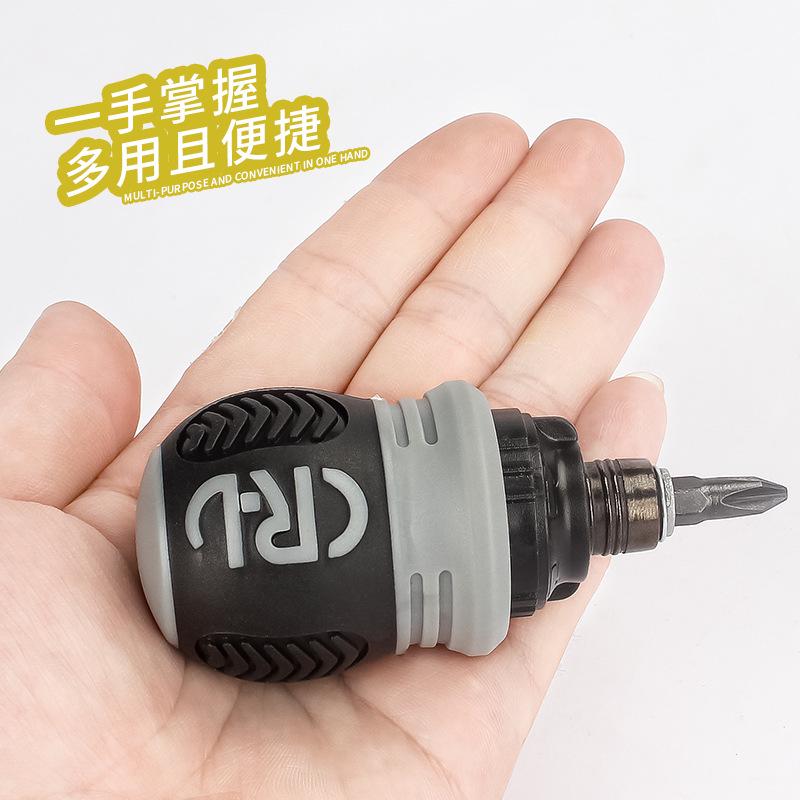 13-in-1 Magnetic Ratchet Screwdriver with Telescopic Phillips/Slotted Bits and Labor-Saving Design