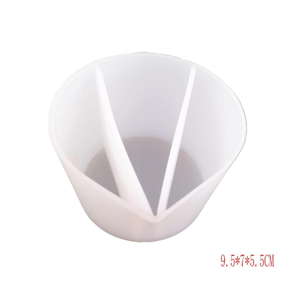 1 Pc Epoxy Silicone Color Mixing Cup Toning Dispensing Cup DIY Craft Casting Tool Silicone Color Cup Silicone Compartment Cup
