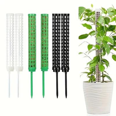 2 Plastik-Moosstäbe Pflanzenstäbe für Zimmerpflanzen Moosstäbe für Monstera-Pflanzen und Wasser-Moosstäbe