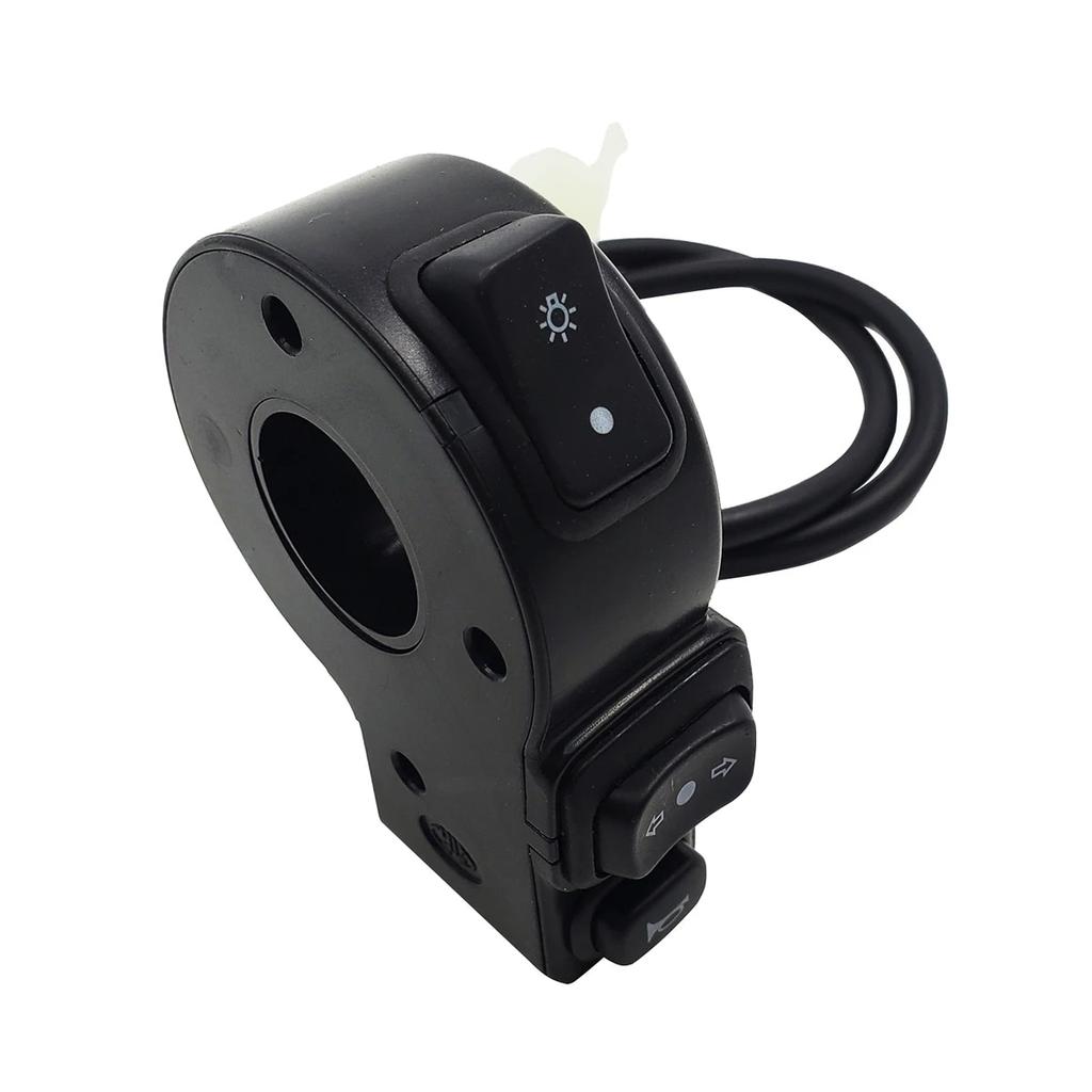 3 in 1 Motorradschalter, Elektro-Fahrrad, Roller, ATV, Quad, Licht, Blinker, Hupe, Ein-/Aus-Taste für 22 mm Durchmesser, Lenker, Motorrad