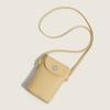 Crossbody Purse Solid Color Coin Wallet with Adjustable Strap Casual Sling Bag Phone Pouch for Keys Cards Travel Street Shopping