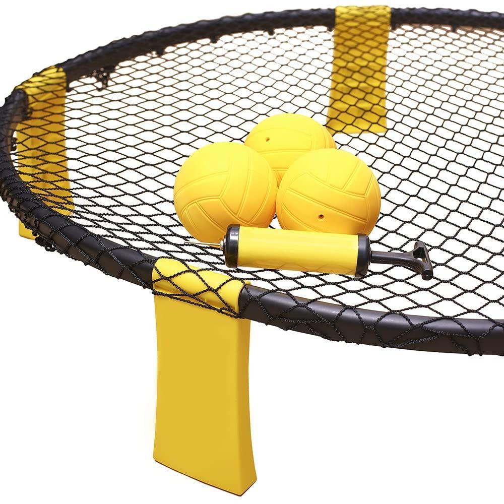 Strong Bounce Spike Game Ball With Pump Mini Volleyball Team Sports Round Net Ball Pool Lawn