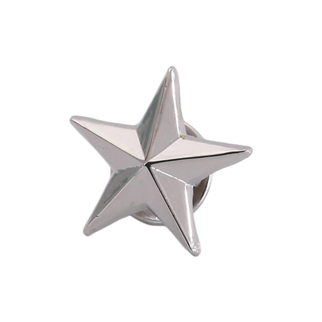 Five-Pointed Star Lapel Pin Collar Brooch Badage Women Men Pentagram Metal Badge Clips Shirt Dresses Bag Ornament