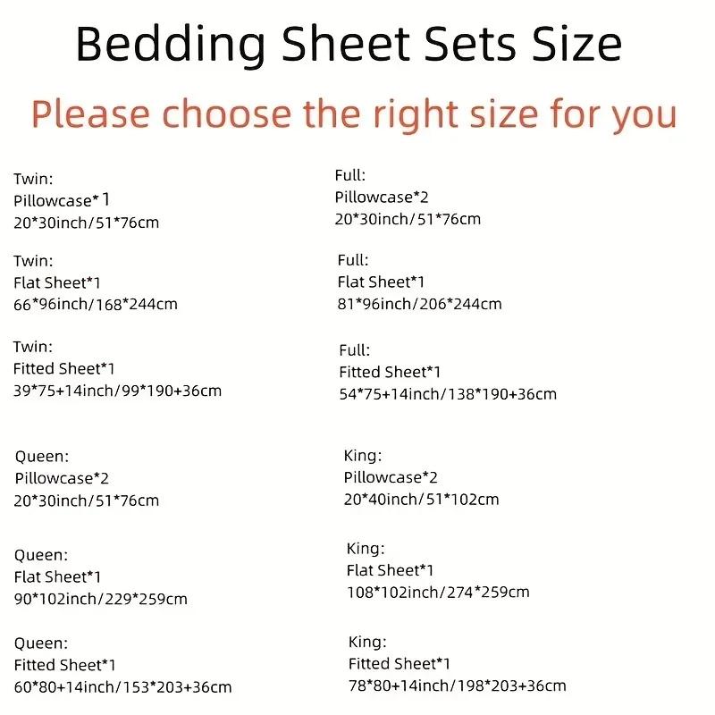 3/4Pcs Luxurious Satin Fitted Sheet Set Soft, Breathable, And Gentle On Skin Includes Flat Sheet, Fitted Sheet,Pillowcases