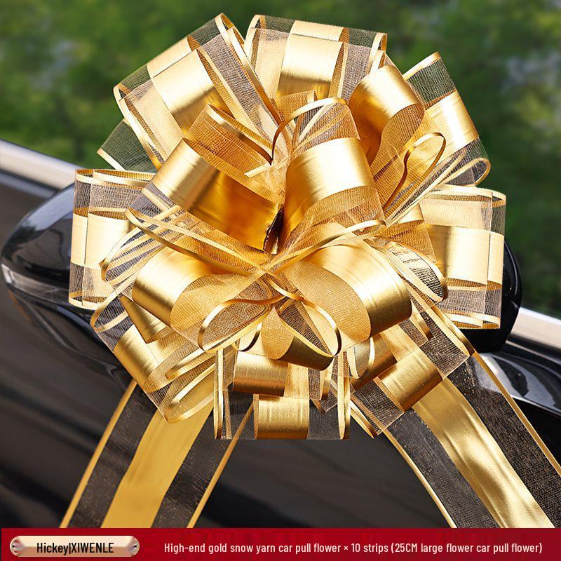Wedding Car Decoration Set: Ribbon & Flower Kit