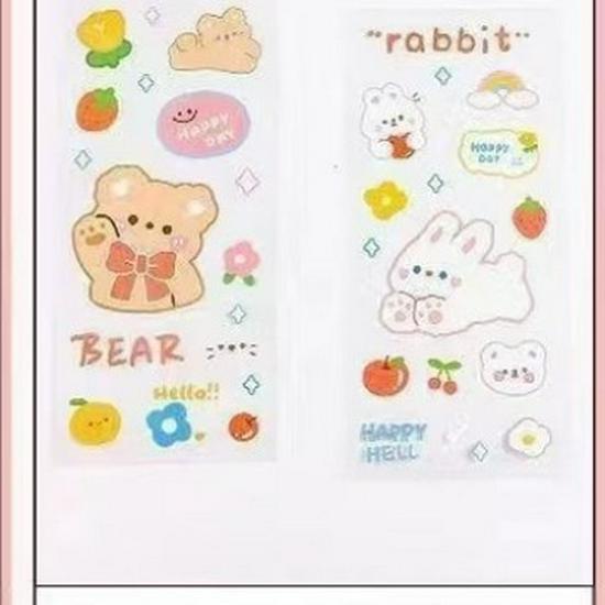 Transparent Little Rabbit Desk Organizer Drawer for Students & Cosmetics