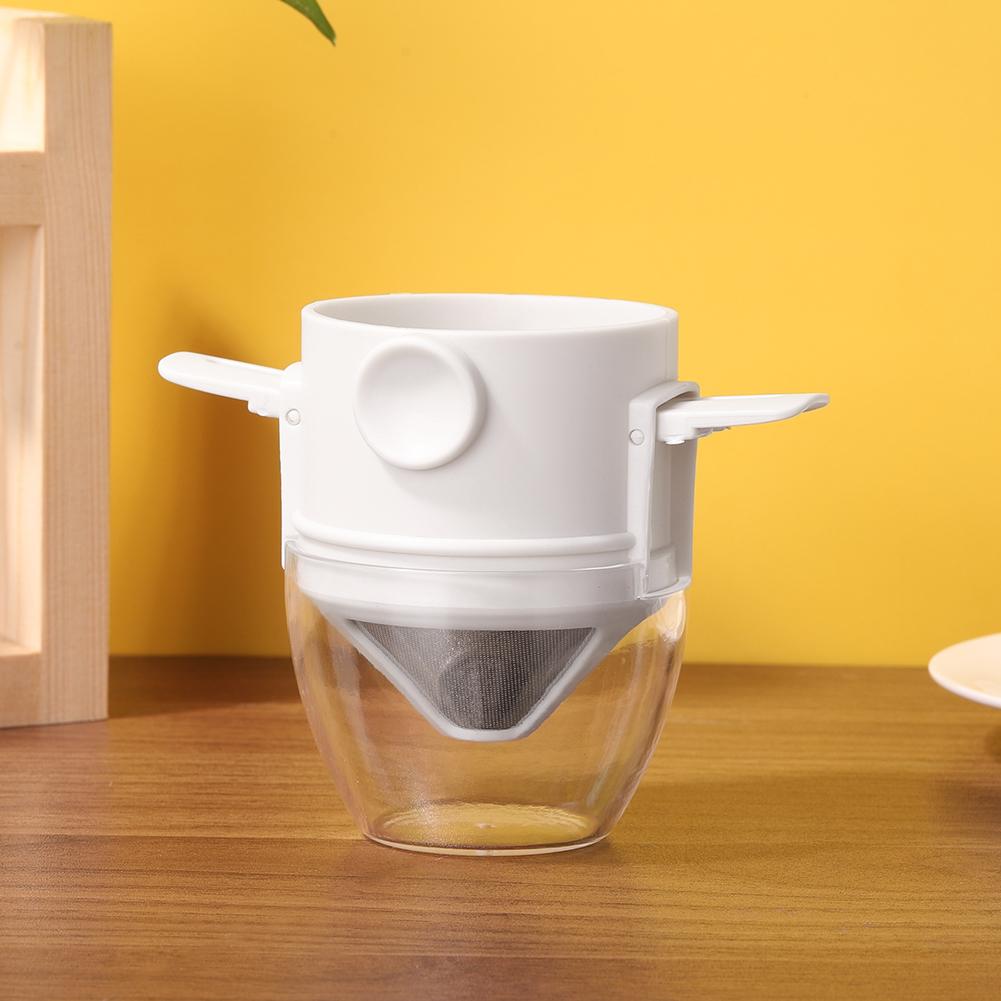 Foldable Portable Coffee Filter Drip Coffee Tea Holder Reusable Hand Brewed Coffee Filter Stainless Steel Camping Coffee Filter